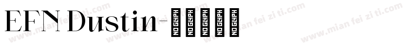 EFN Dustin字体转换